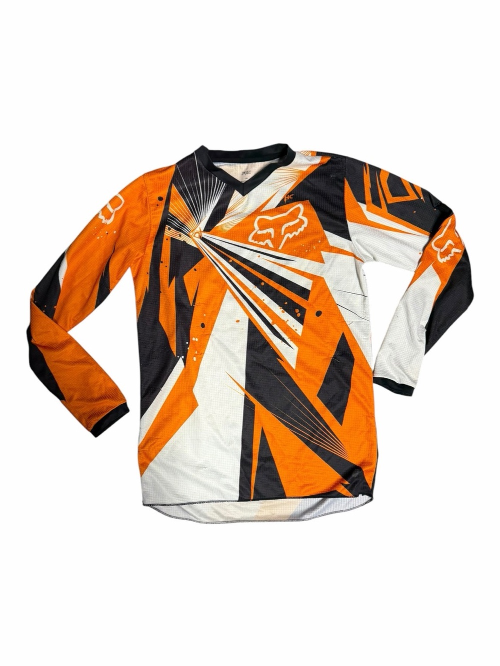 Youth XL FOX Racing Motocross Jersey Orange Black White Dirt Bikes MX Moto